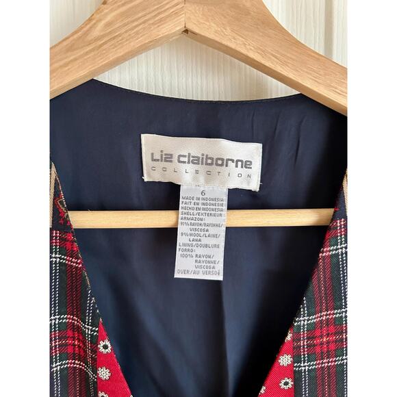 Vintage Patchwork 90's Rayon Blend Vest Size Small - Picture 2 of 6